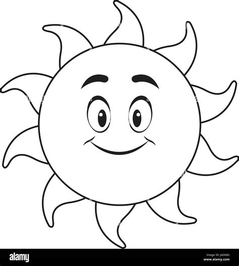 araw clipart black and white